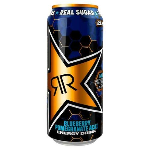 Rockstar Xdurance Fully Loaded Blueberry, Pomegranate & Acai Energy Drink 500ml (Case of 12)