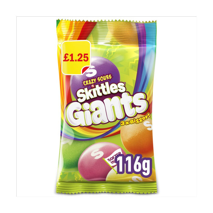 Introducing the Latest Vegan Delight: Skittles Giants Vegan Sour Fruit Flavoured Treat Bag