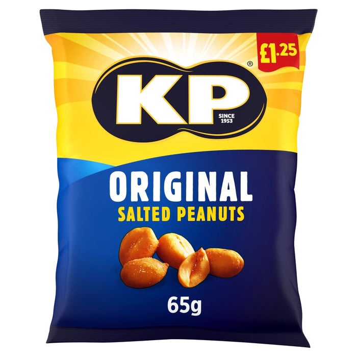 KP Original Salted Peanuts, 65g (Case of 16)