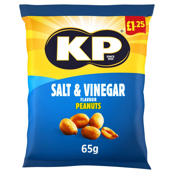 KP Salt & Vinegar Peanuts 65g (Pack of 16)