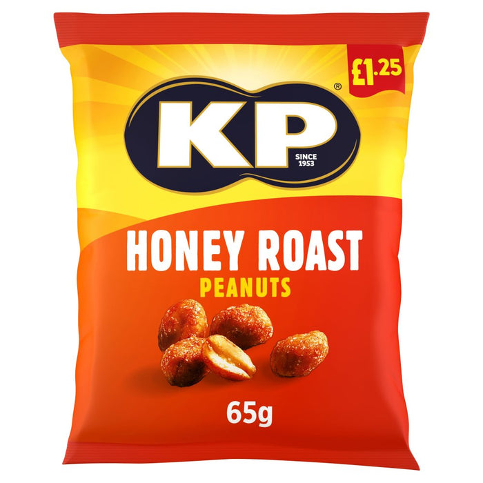 KP Honey Roast Peanuts, 65g  (Pack of 16)