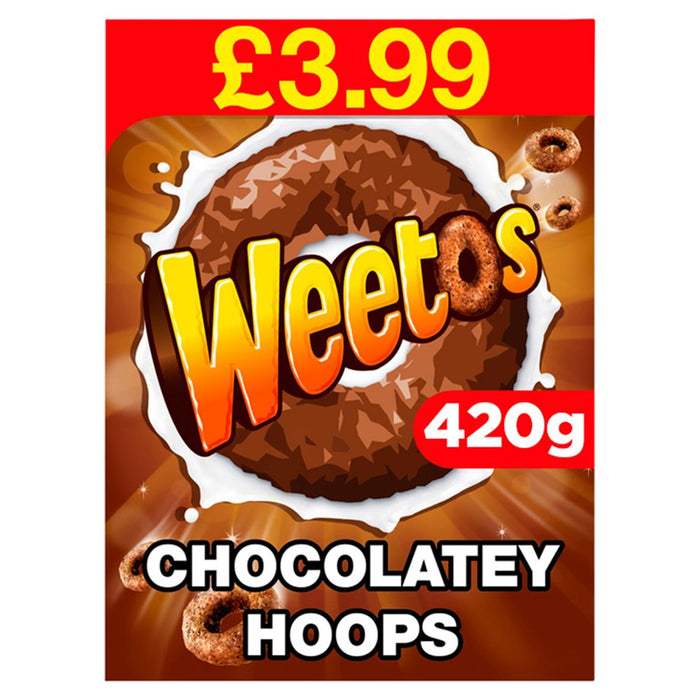 Weetos Chocolatey Hoops PMP 420g (Case of 8)