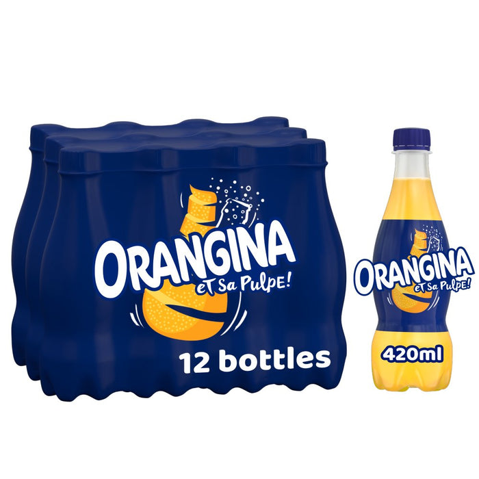 Orangina Sparkling Fruit Drink 420ml (Case of 12)