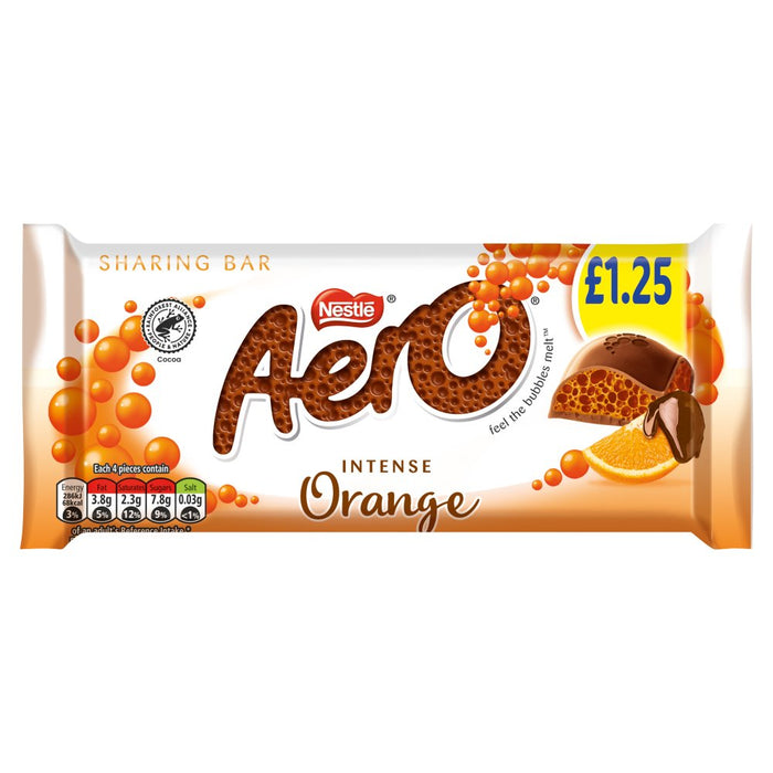 Aero Orange Chocolate Sharing Bar 90g (Case of 15)