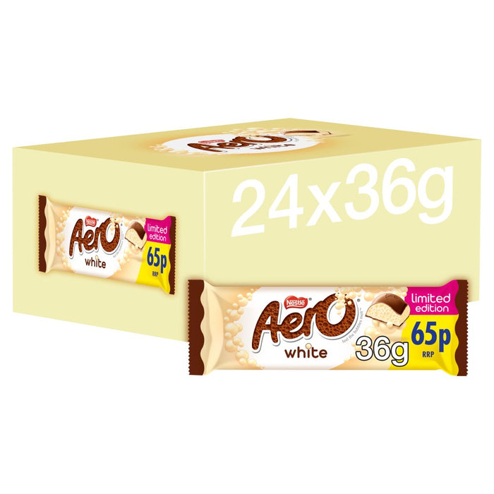 Aero White Milk Chocolate Bar PMP 36g (Case of 24)
