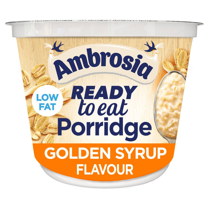 Ambrosia Ready to Eat Porridge Pot Golden syrup Flavour 210g (Case of 6)