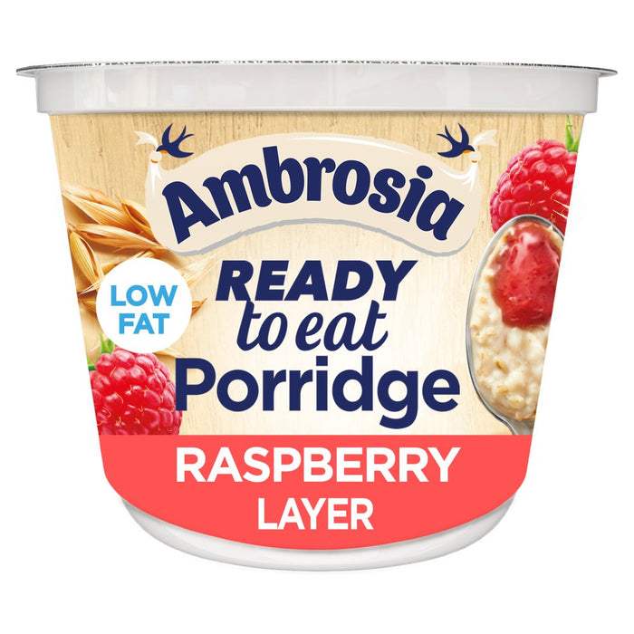 Ambrosia Ready to Eat Porridge Pot with Raspberry Layer 210g (Case of 6)