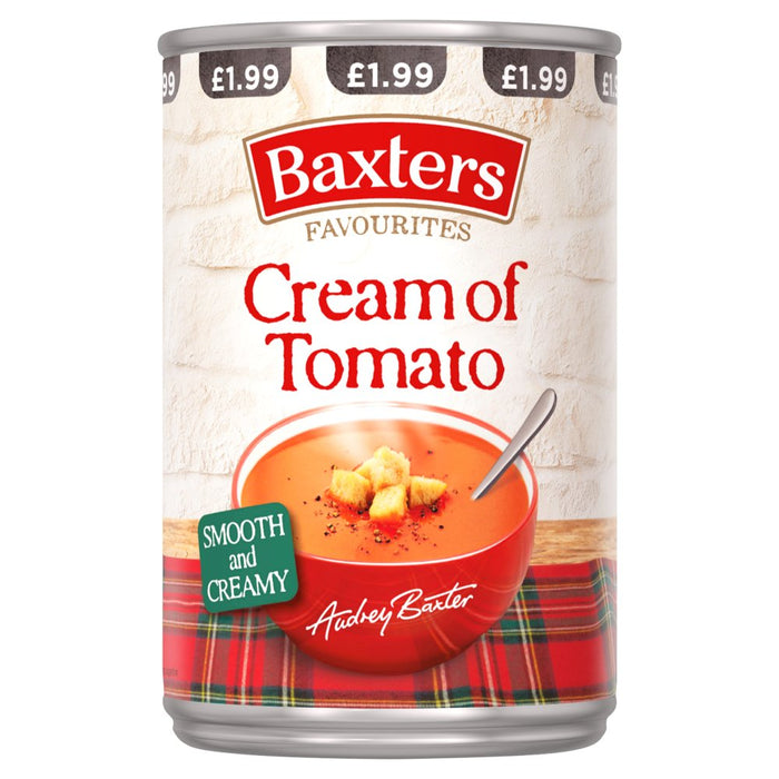 Baxters Favourites Cream Of Tomato 400g (Case of 12)
