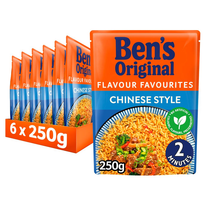 Bens Original Chinese Style Microwave Rice 250g (Case of 6)