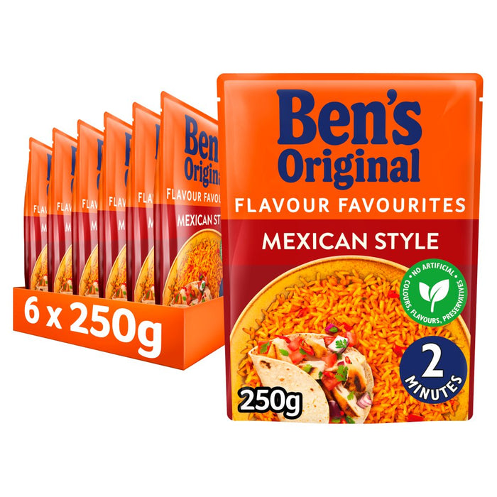 Bens Original Mexican Style Microwave Rice 250g (Case of 6)