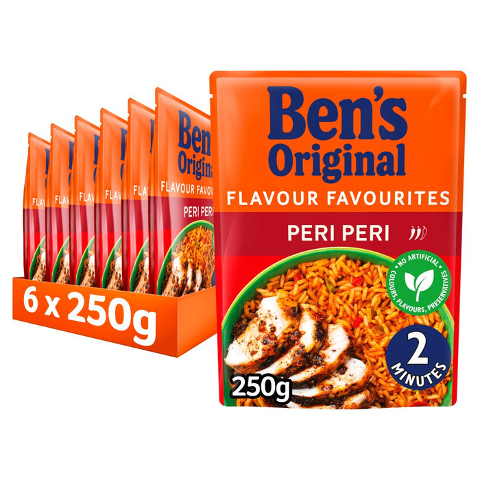 Bens Original Peri Peri Microwave Rice 250g (Case of 6)