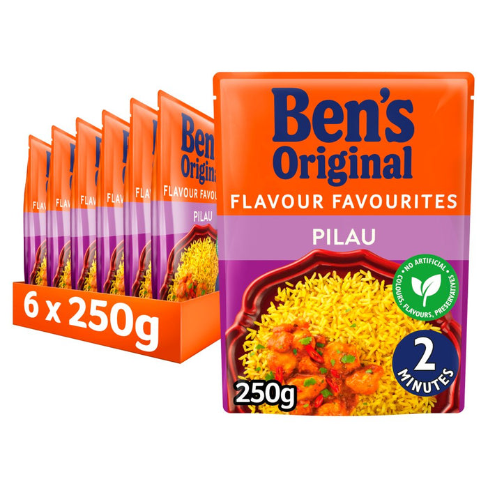 Bens Original Pilau Microwave Rice 250g (Case of 6)