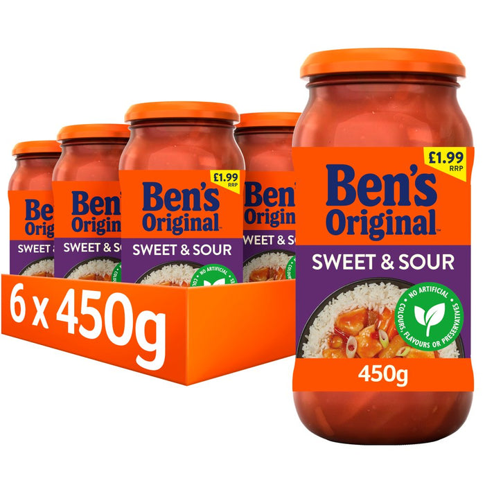 Bens Original Sweet and Sour Sauce PMP 450g (Case of 6)