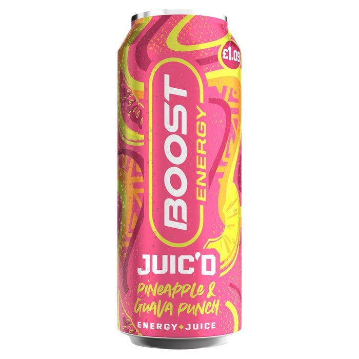 Boost Energy Juic'd Pineapple & Guava Punch PMP 500ml (Case of 12)