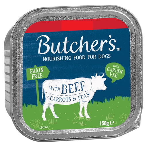 Butcher's Beef & Veg Dog Food Tray 