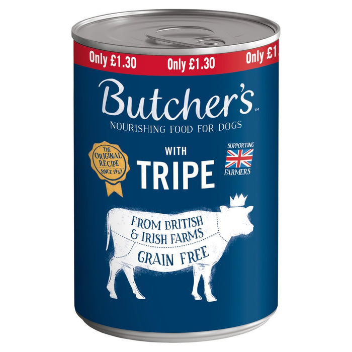 Butcher's Tripe Dog Food 400g (Case of 12)