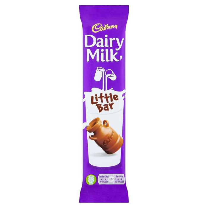 Cadbury Dairy Milk Little Bar, 18g (Case of 60)