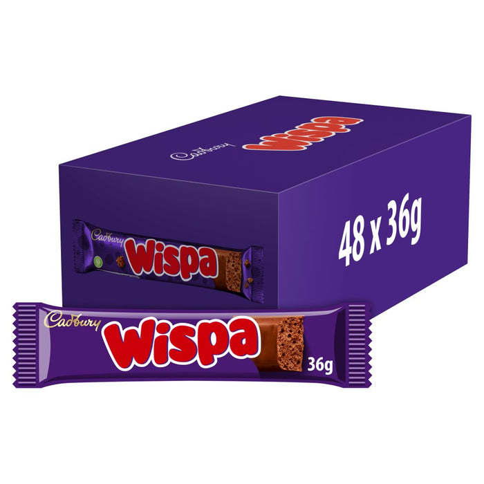 Cadbury Wispa Chocolate Bar, 36g (Case of 48)