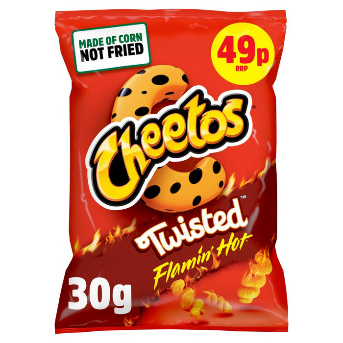 Cheetos Twisted Flamin' Hot Snacks, 30g (Case of 30)