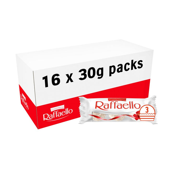 Confetteria Raffaello Pralines Treat Pack 3 Pieces (30g) (Box of 16)