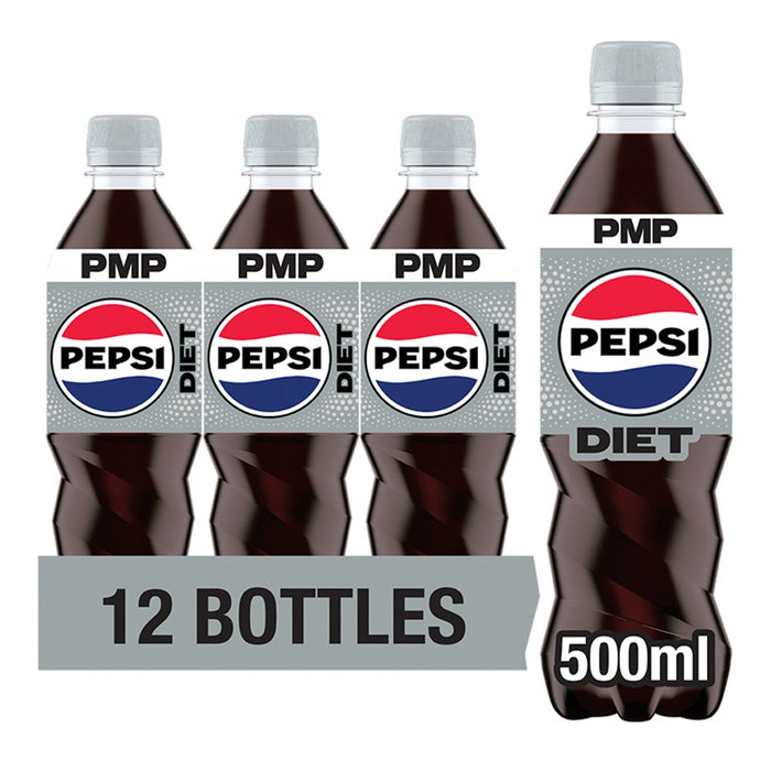 Diet Pepsi Cola PMP 500ml (Case of 12)