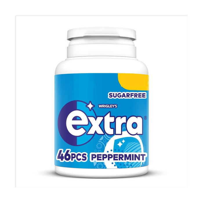 Extra Peppermint Sugarfree Chewing Gum Bottle PMP 46 Pieces (Case of 6)