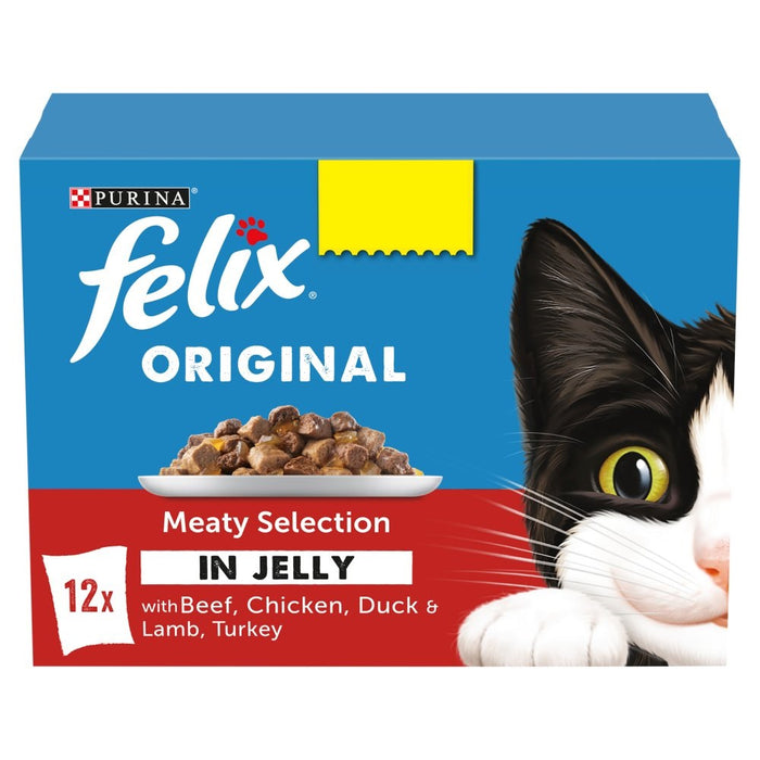 Felix Original Meaty Selection in Jelly PMP 12x100g (Case of 4)