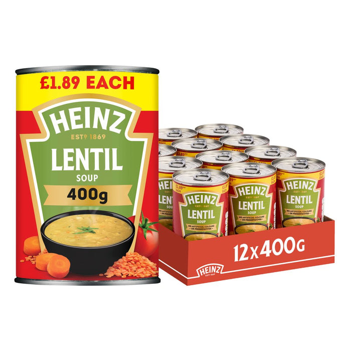 Heinz Lentil Soup 400g (Case of 12)