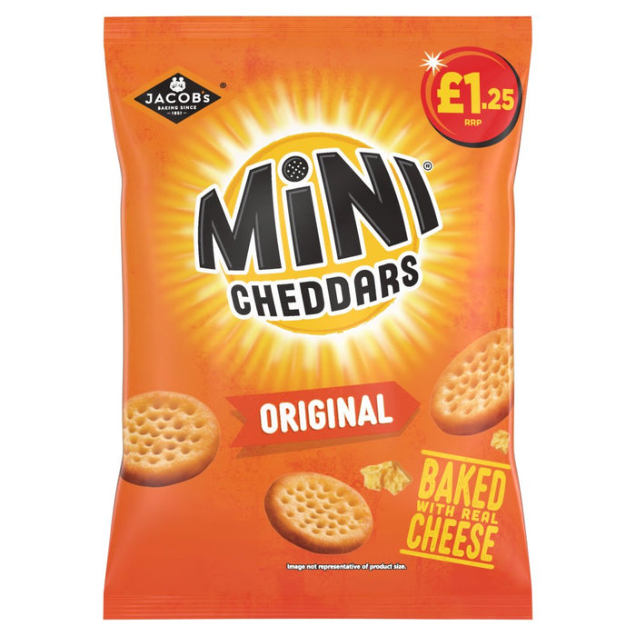Jacob's Mini Cheddars Original Snacks 90g (Box of 15)