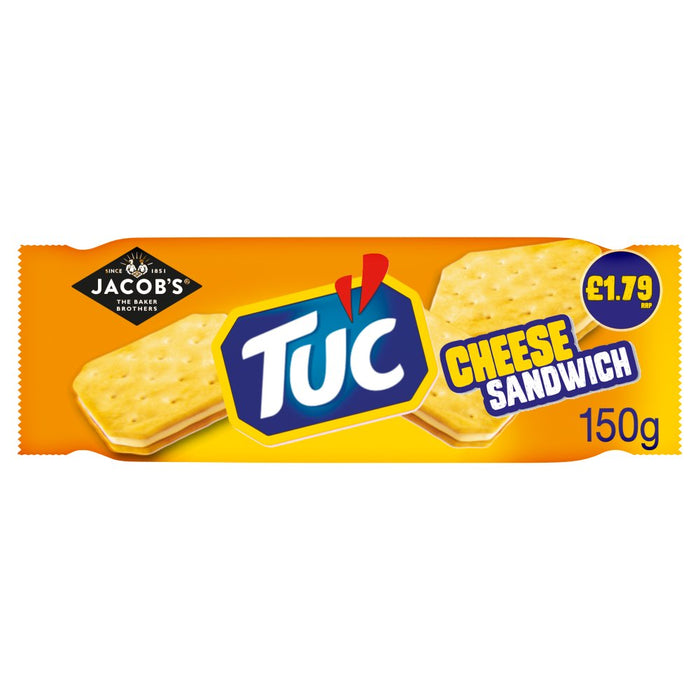 Jacob's TUC Cheese Sandwich Crackers PMP 150g (Box of 12)