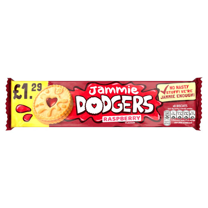 Jammie Dodgers Raspberry Flavour PMP 140g (Box of 15)