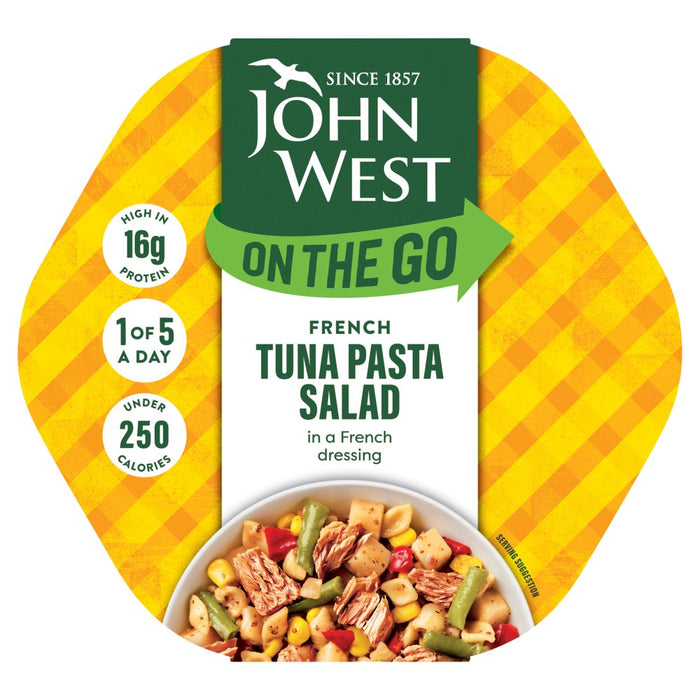 John West On the Go French Tuna Pasta Salad 220g (Case of 6)