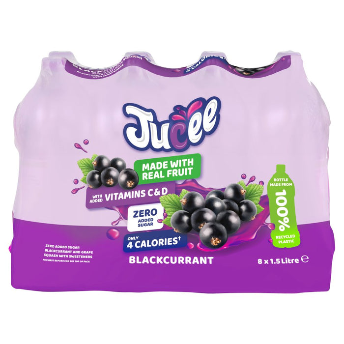 Jucee Blackcurrant Cordial 1.5 Ltr (Case of 8)