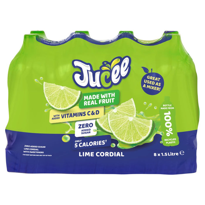 Jucee Lime Cordial, 1.5 Ltr (Case of 8)