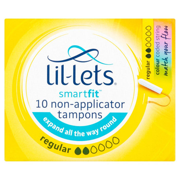 Lil-Lets Smartfit 10 Non-Applicator Tampons Regular (Box of 8)
