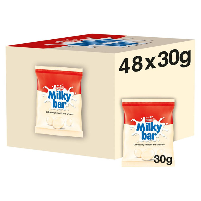 Milkybar Buttons White Chocolate Bag 30g (Box of 48)