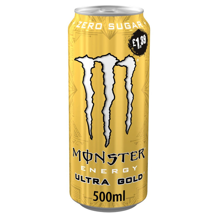 Monster Energy Drink Ultra Gold 500ml (Case of 12)
