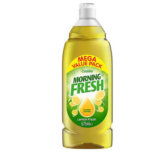 Cussons Morning Fresh Washing Up Liquid Lemon 675ml (Case of 6)