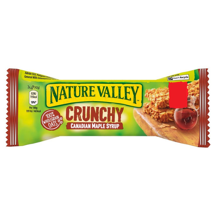 Nature Valley Crunchy Canadian Maple Syrup Cereal Bar, 42g (Box of 18)