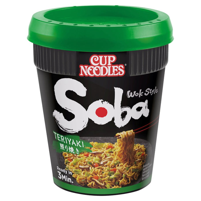 Nissin Soba Teriyaki Instant Wok Style Noodles Pot 90g (Box of 8)