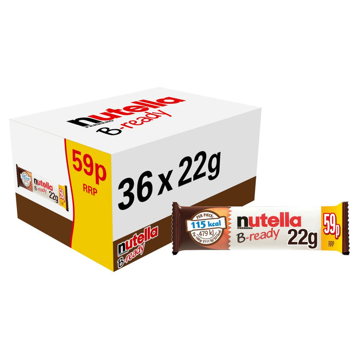 Nutella B-Ready Single Bar 22g (Box of 36)