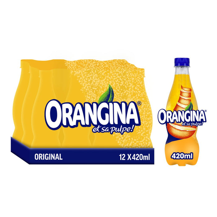 Orangina Sparkling Fruit Drink 420ml (Case of 12)