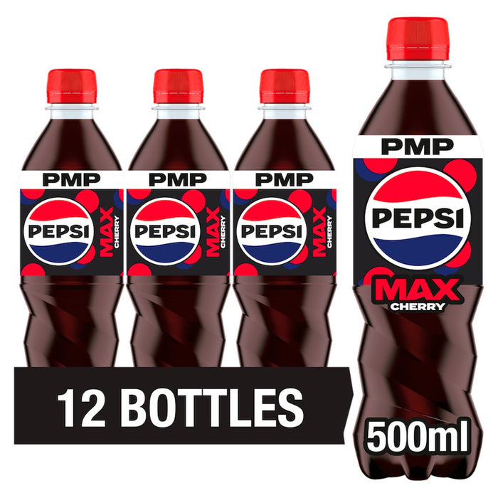 Pepsi Max Cherry No Sugar PMP 500ml (Case of 12)