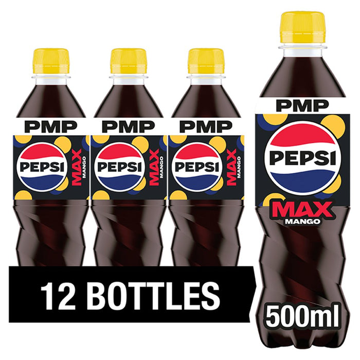 Pepsi Max Mango No Sugar PMP 500ml (Case of 12)