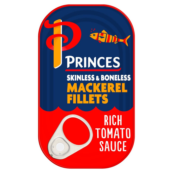 Princes Mackerel Fillets in a Rich Tomato Sauce 125g (Case of 10)