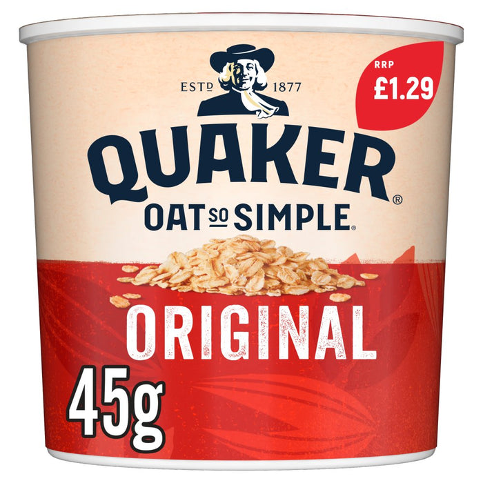 Quaker Oat So Simple Original Porridge Pot 45g (Case of 8)
