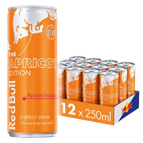 Red Bull Energy Drink Apricot Edition 250ml (Case of — BritishGram.com