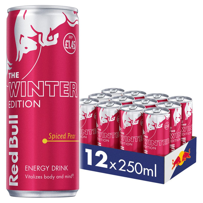 Red Bull Energy Drink Winter Edition Spiced Pear 250ml (Case of 12)