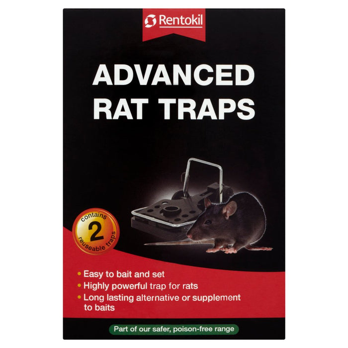 Rentokil Advanced Rat Traps 2 Reuseable Traps