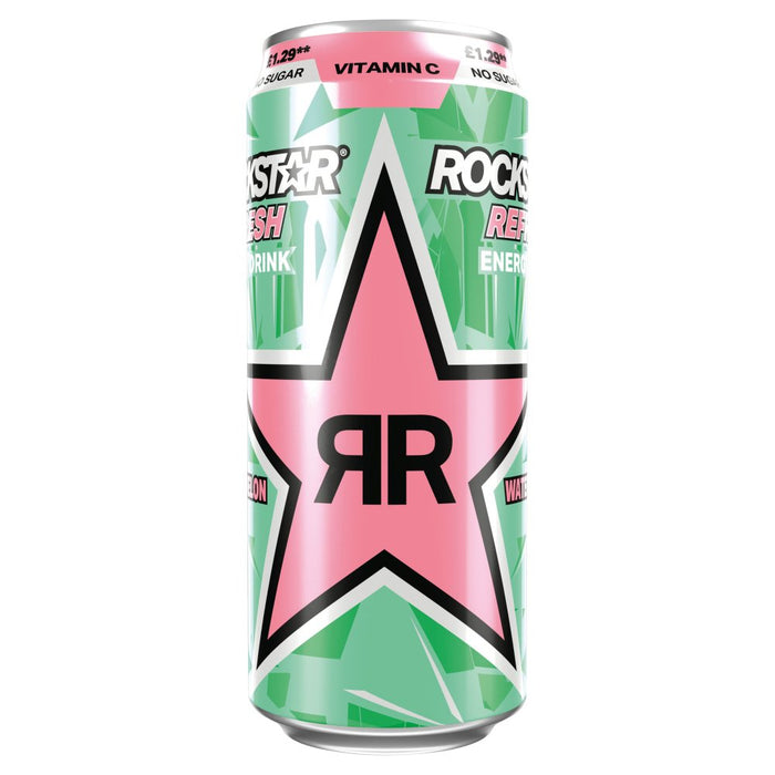 Rockstar Refresh Energy Drink Watermelon & Kiwi PMP 500ml (Case of 12)